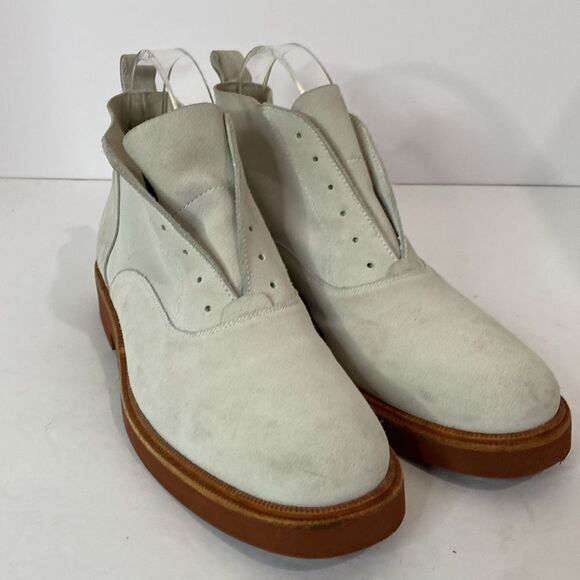 Sartore Laceless Ankle boot - white grey suede/leather - Picture 3 of 11